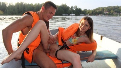 Брюнетки, Камшоты, На природе,