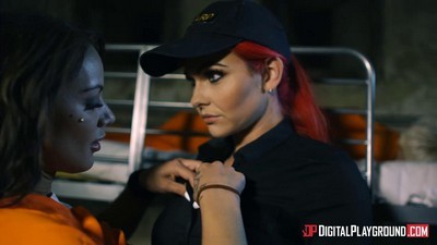 Большие сиськи, Брюнетки, Мастурбация, Бритые письки, Игрушки, Татуировки, Лесбиянки, Страпон, Mila Milan, Lou Lou, Roxi Keogh, Лесбийский, Рыжеволосая, Униформа, Страстный кунилингус, Красивая девушка, Две телки, В тюрьме, Трах с полицейской, Грубый лесбийский трах, Трах страпоном, Digital Playground,