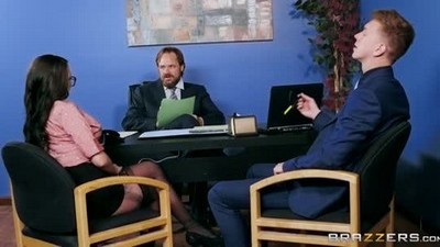 Шатенки, Анал, Большие сиськи, Секретарша, На диване, Кончил на лицо, В очках, В офисе,