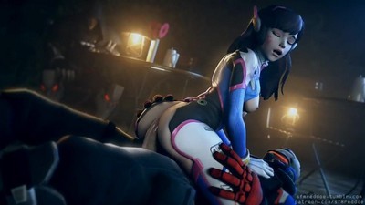 Игры, Мультики 3д, Овервотч, Мультики, D.va,